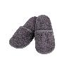 ZAPATILLAS BAÑO GRIS ANTRACITA MODELO PIEDRA TALLA.L