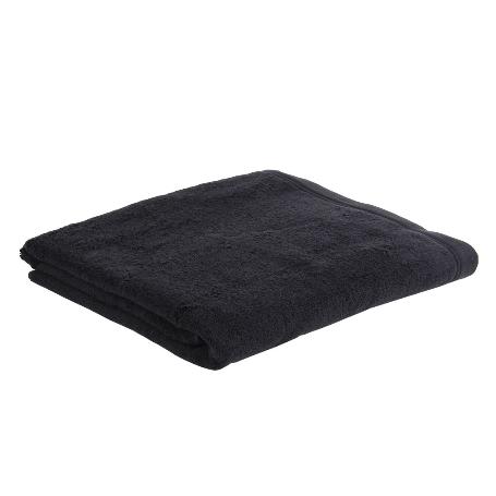 TOALLA BAÑO NEGRO GR.580/M2 MODELO BRILLANTE 100X150CM