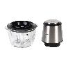 PICADORA ELECTRICA ACERO INOX VASO DE  VIDRIO 1,2 L 400W
