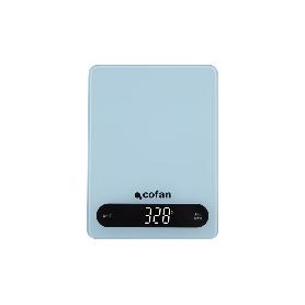 BÁSCULA DE COCINA DIGITAL 10 KG COLOR AZUL