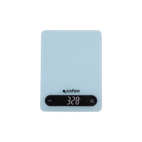 BÁSCULA DE COCINA DIGITAL 10 KG COLOR AZUL