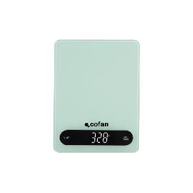 BÁSCULA DE COCINA DIGITAL 10 KG COLOR MENTA