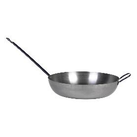 SARTEN LIONESA ACERO C/MANGO+ASA Ø40CM