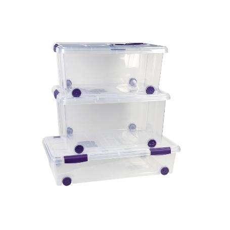 CAJA ORDENACION CON RUEDAS 30L MODELO RICORDI 73X41X18CM