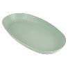 FUENTE OVALADA VERDE AGUA 39 X22X 4,5 CM MODELO NARA 2000ML   CAJA 6 UNID.