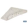 ALFOMBRA ANTIDESLIZANTE CON VENTOSAS  BAÑERA/DUCHA BLANCO 53 X 53 CM
