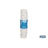 ALFOMBRA PLUS ANTIDESLIZANTE CON VENTOSAS BAÑERA /DUCHA BLANCO 40 X104 CM