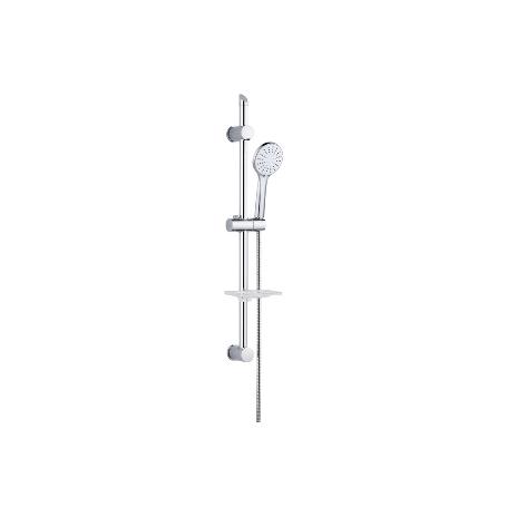 KIT DUCHA BARRA DESLIZANTE 3 PCS 5 FUNCIONES BLANCO