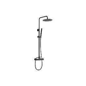 COLUMNA DUCHA NEGRA CON GRIFO MONOMANDO  80-140