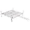 PARRILLA DOBLE INOX 500 X 500MM