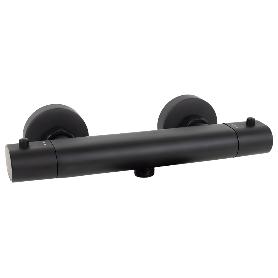 GRIFO TERMOSTATICO DUCHA NEGRO MATE MODELO KERCH