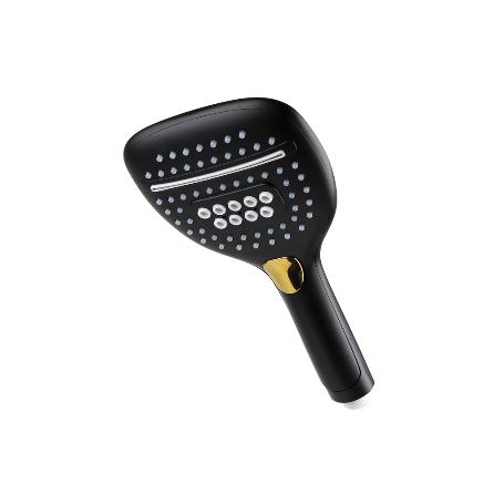 MANGO DUCHA NEGRO MATE 3 FUNCIONES