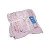 JUEGO DE 3 TOALLAS ROSA CLARO 580 G/M2 GAMA FLOR 30X50  50X100  70X140 CM