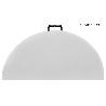 MESA REDONDA PLEGABLE BLANCA 180X74CM