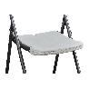 SILLA ALTA PLEGABLE BLANCA ALTURA ASIENTO 74CM   CAJA 2 UNID.