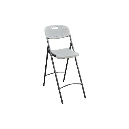 SILLA ALTA PLEGABLE BLANCA  ALTURA ASIENTO 74 CM VENTA UNITARIA