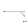 TENDEDERO BLANCO DE ESCUADRA PARA PARED 50 X 20 CM