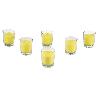VELA AROMÁTICA DE CITRONELA EN VASO TRANSPARENTE 120 G   CAJA 6 UNID.