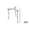 TRÍPODE REGULABLE PARA QUEMADOR ALTURA 70 CM