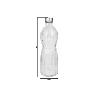 BOTELLA DE VIDRIO TRANSPARENTE TAPÓN ACERO INOXIDABLE 1 L VENTA UNITARIA