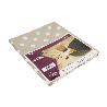 ROLLO DE MANTEL ANTIMANCHAS DE LUNARES BEIGE 1,40 X 20 M