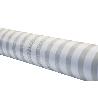 ROLLO DE MANTEL ANTIMANCHAS DE RAYAS BEIGE Y BLANCO 1,40 X 20 M