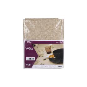 MANTEL ANTIMANCHAS RESINADO TEXTURA BEIGE  1,40 X 1,40M