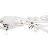 BASE MÚLTIPLE 6T. 1,4M CABLE C/INT. (16A-250V)