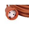 PROLONGADOR BIPOLAR CON T/T LATERAL 16A250V CABLE 25M NARANJA