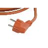 PROLONGADOR BIPOLAR CON T/T LATERAL 16A250V CABLE 25M NARANJA