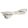 PROLONGADOR BIPOLAR 10A250V ESPIGAØ4 CABLE 5M BLANCO