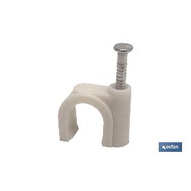 GRAPA PLASTICA CABLE REDONDO 10MM VENTA UNITARIA