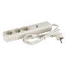 BASE BIPOLAR 3 TOMAS Y PROLONGACIÓN 1,5M CON T/T LATERAL 16A 250V USB