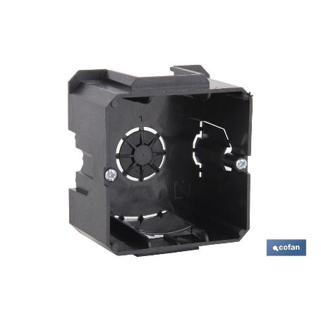CAJA EMPOTRAR MECANISMOS UNIVERSAL 65X65X40 9 ENTRADAS TUBO VENTA UNITARIA