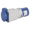 ADAPTADOR INDUSTRIAL CLAVIJA-BASE SCHUKO IP44 16A 230V