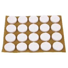 BLÍSTER DE 2X12 UDS. FIELTRO BLANCO REDONDO 22X3 MM VENTA UNITARIA