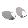 2 UDS COLGADOR AUTOADH. OVAL INOX GRANDE