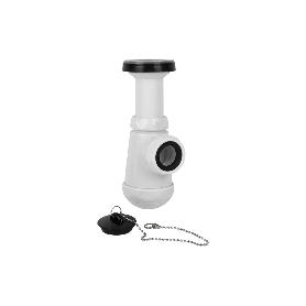 SIFÓN BOTELLA CON SALIDA Ø32-40 Y VÁLVULA LAVABO BIDÉ 1 1/2 X 70