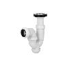 SIFÓN CURVO CON SALIDA Ø32-40 Y VÁLVULA LAVABO BIDÉ 1 1/2 X 70