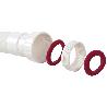 TUBO FLEXIBLE BLANCO 1 1/2 CON REDUCTOR 1 1/4 Ø32-40 330-690 MM