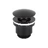 VÁLVULA CLICK-CLACK NEGRA CON TAPÓN GRANDE Ø63 MM