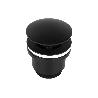 VÁLVULA CLICK-CLACK NEGRA CON TAPÓN GRANDE Ø63 MM