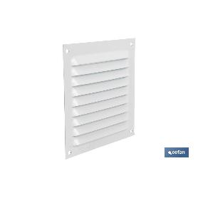 REJILLA DE VENTILACIÓN ALUMINIO BLANCO 10 X 10 CM   CAJA 5 UNID.