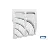 REJILLA DE VENTILACIÓN ALUMINIO BLANCO 25 X 25 CM   CAJA 5 UNID.