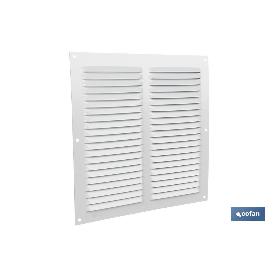 REJILLA DE VENTILACIÓN ALUMINIO BLANCO 25 X 25 CM VENTA UNITARIA