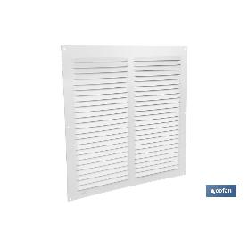 REJILLA DE VENTILACIÓN ALUMINIO BLANCO 30 X 30 CM VENTA UNITARIA