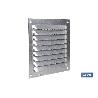 REJILLA DE VENTILACIÓN ALUMINIO CON MOSQUITERA 10 X 10 CM VENTA UNITARIA
