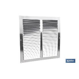 REJILLA DE VENTILACIÓN ALUMINIO CON MOSQUITERA 30 X 30 CM   CAJA 5 UNID.