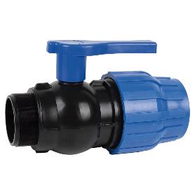ENLACE VÁLVULA DE BOLA ROSCA MACHO PP PN16 63 X 2