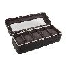 CAJA GUARDA RELOJES 6 UDS PIEL MARRÓN